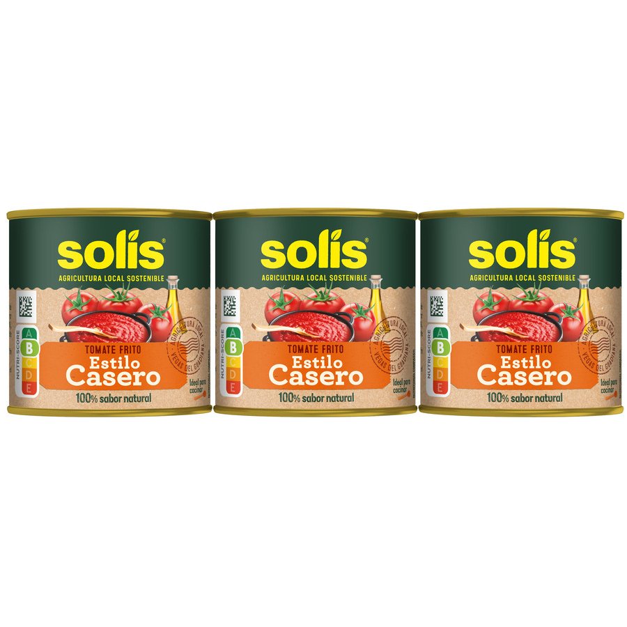 Tomate frito SOLIS casero lata pack 3x100 g