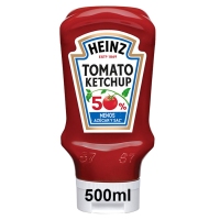 Ketchup HEINZ 50% menos azucre e sal 550 g