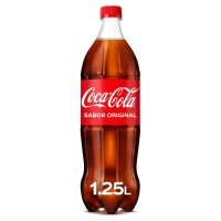 Refresco COCA-COLA normal botella 1,25 l