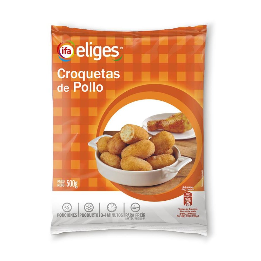 Croquetas congeladas IFA ELIGES de pollo bolsa 500 g