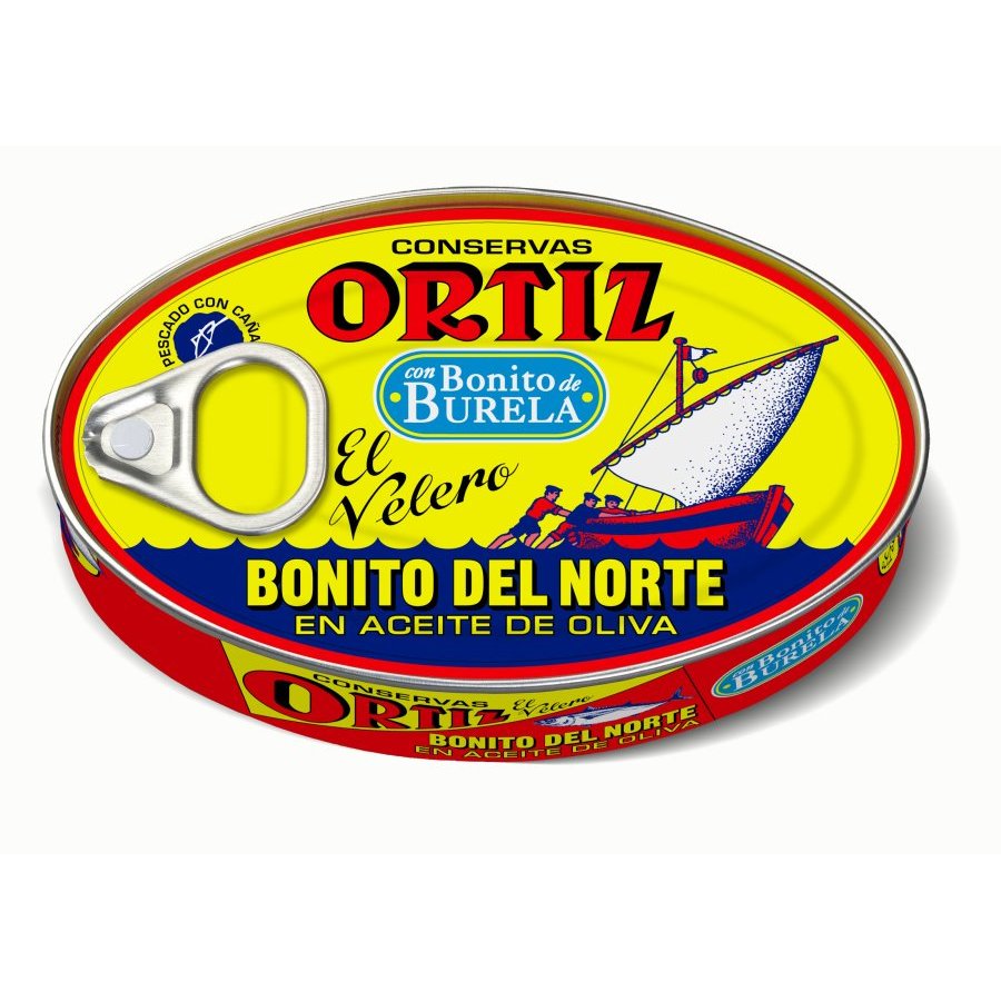 Bonito norte en aceite de oliva ORTIZ lata 112 g pn.