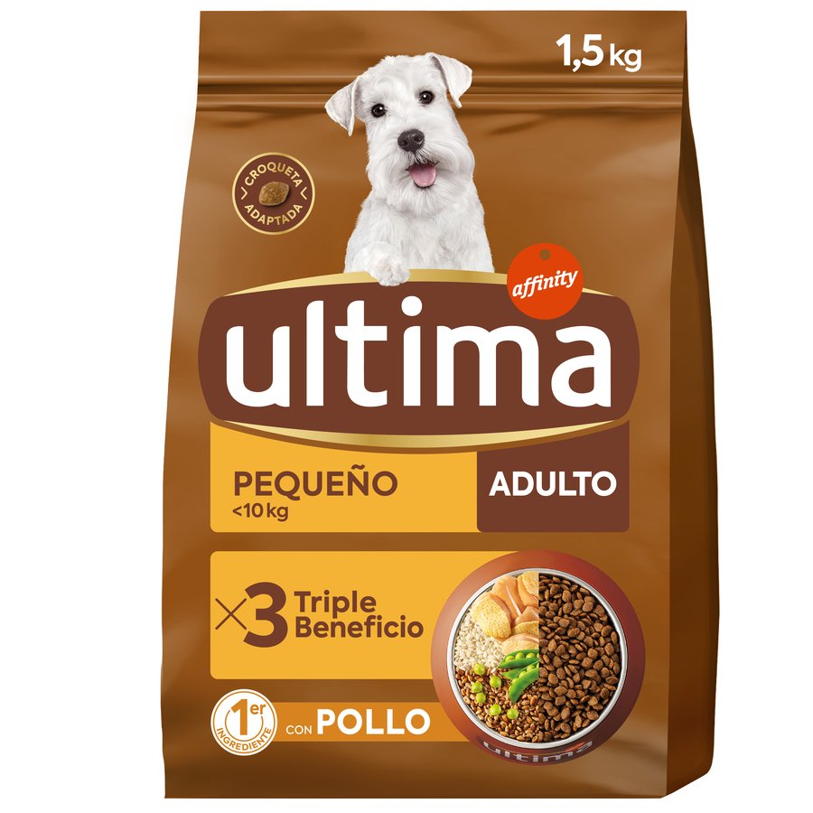 Alimento perro mini ULTIMA adulto pollo 1,5 kg