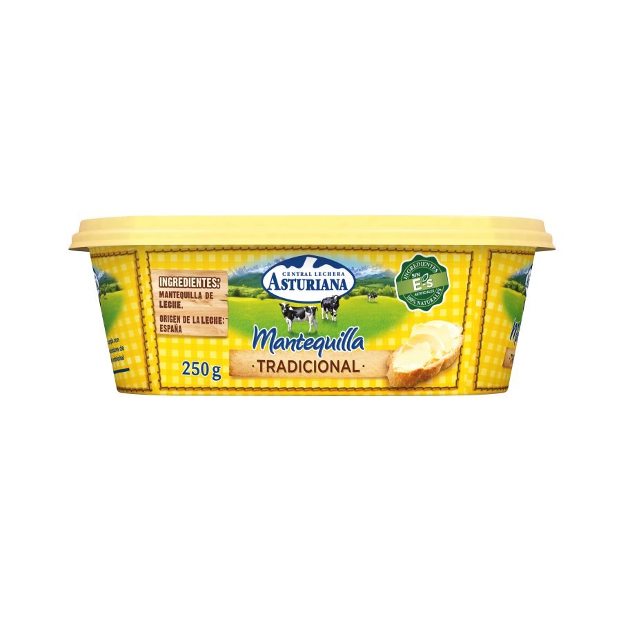 Mantequilla ASTURIANA Tradicional tarrina 250 g