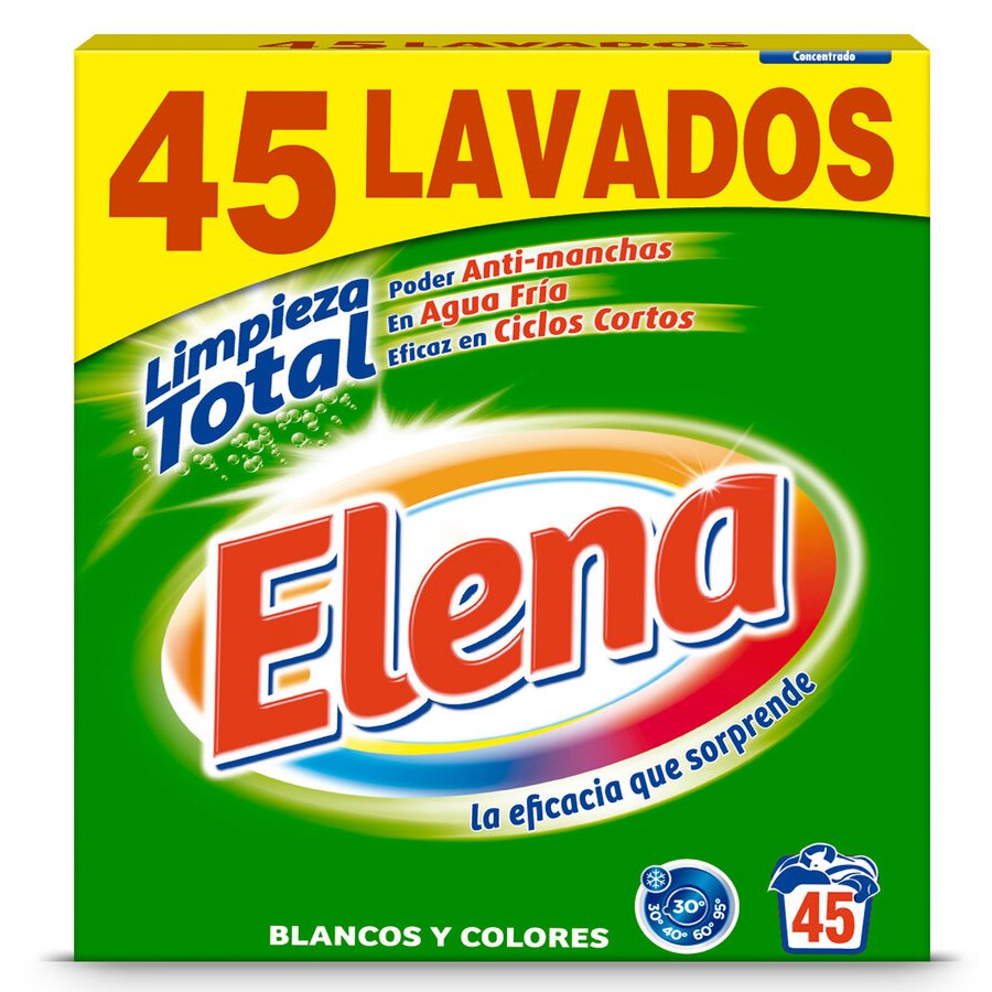 Detergente polvo ELENA 45 lavados