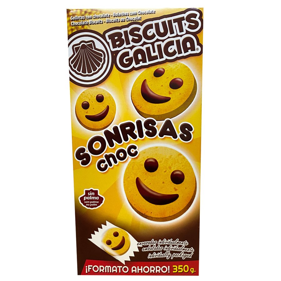 Galletas rellenas chocolate BISCUITS GALICIA Sonrisas 350 g