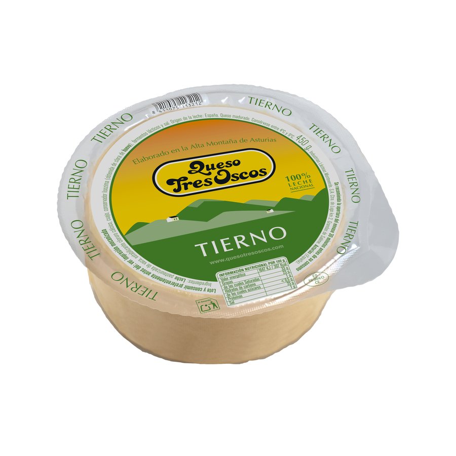 Queso tierno TRES OSCOS pieza 450 g