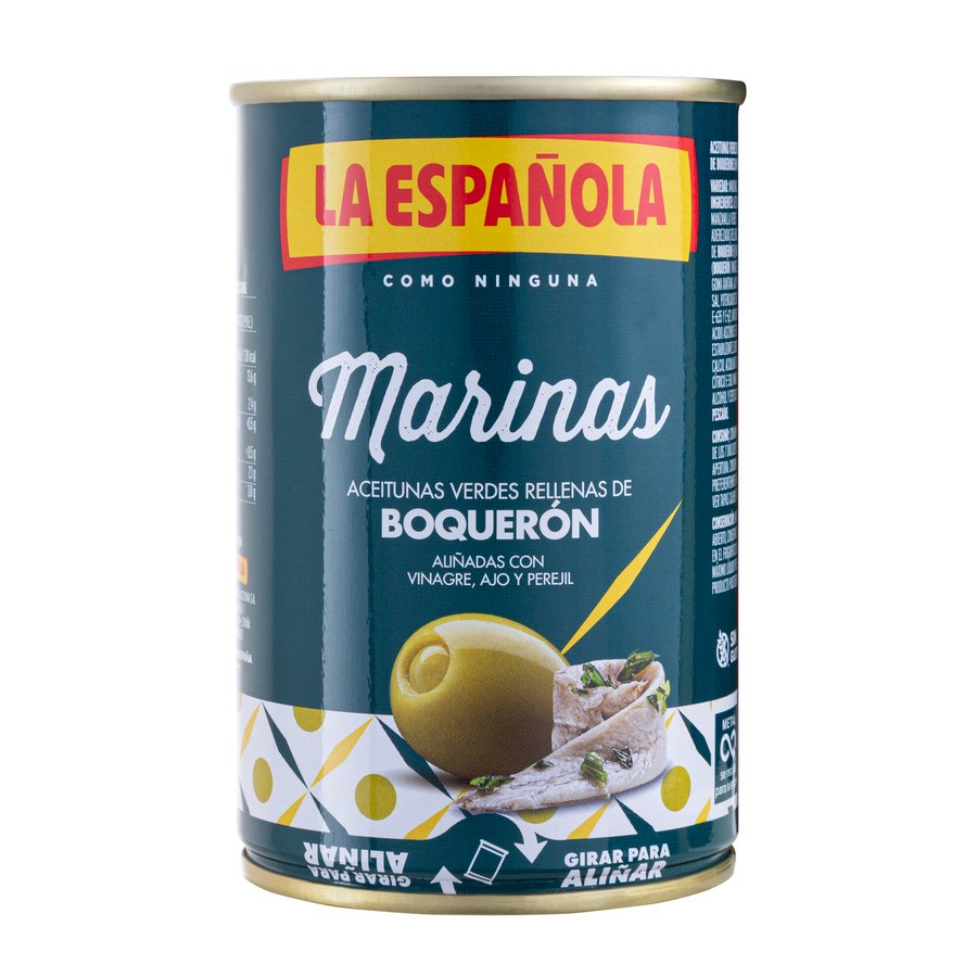 Aceituna rellena de boquerón LA ESPAÑOLA Marinas lata 130 g pne.