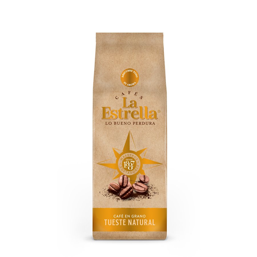 Café grano natural LA ESTRELLA paquete 500 g