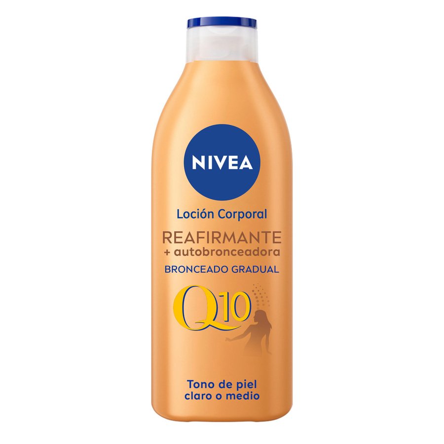 Loción corporal reafirmante autobronceadora NIVEA Q10 400 ml