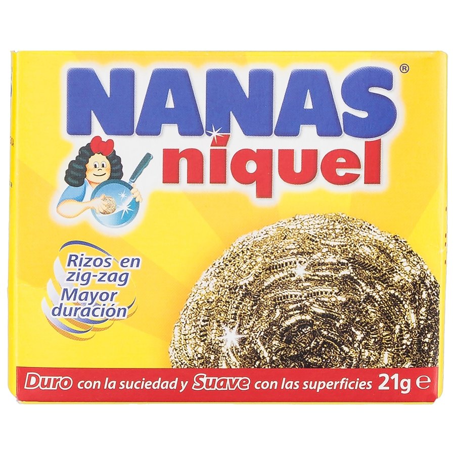 Esponjilla niquel NANAS estuche