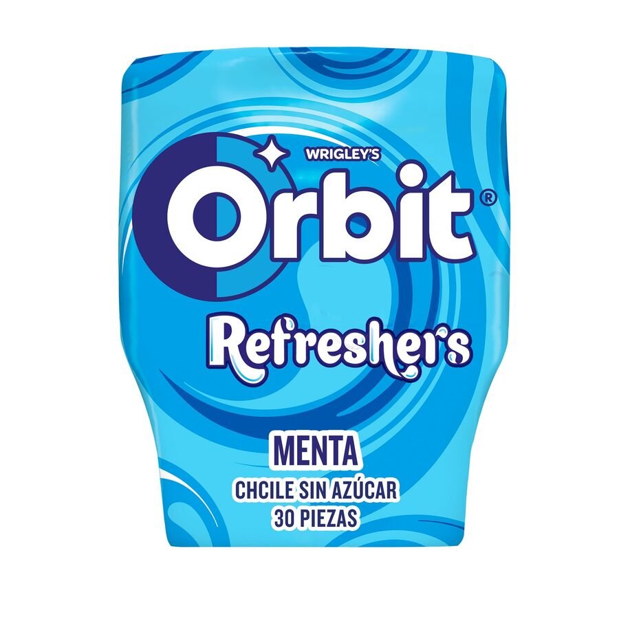 Chicle ORBIT Refreshers menta bote 67 g