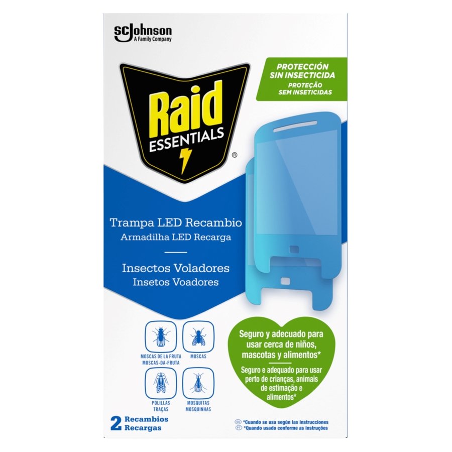 Trampa led RAID Essentials sin insecticida recambio