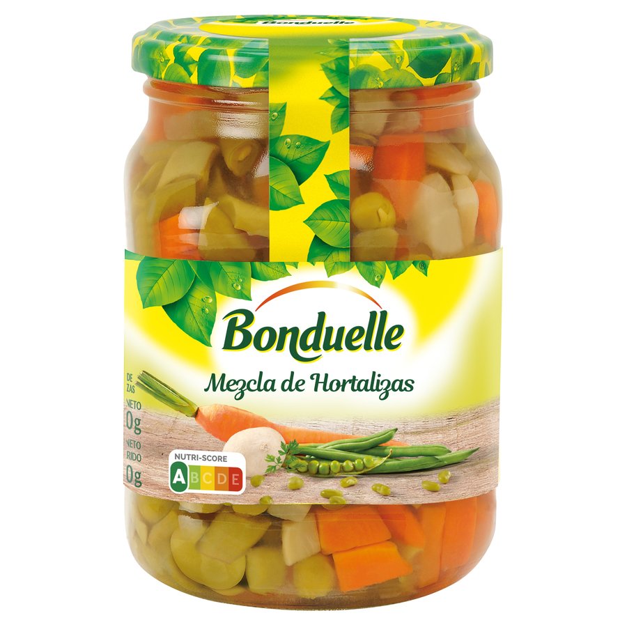 Mezcla de hortalizas BONDUELLE frasco 340 g pne.