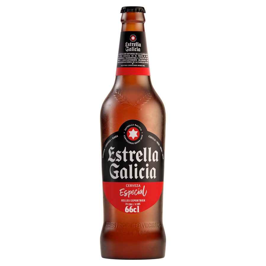 Cerveza ESTRELLA GALICIA botella 66 cl