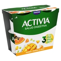 Bífidus ACTIVIA DANONE soia manga papaia 4 x 125 g