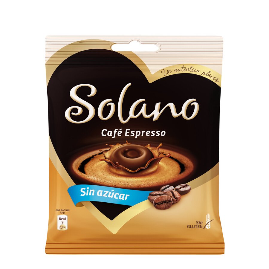 Caramelos SOLANO Café Espresso sin gluten sin azúcar 99 g