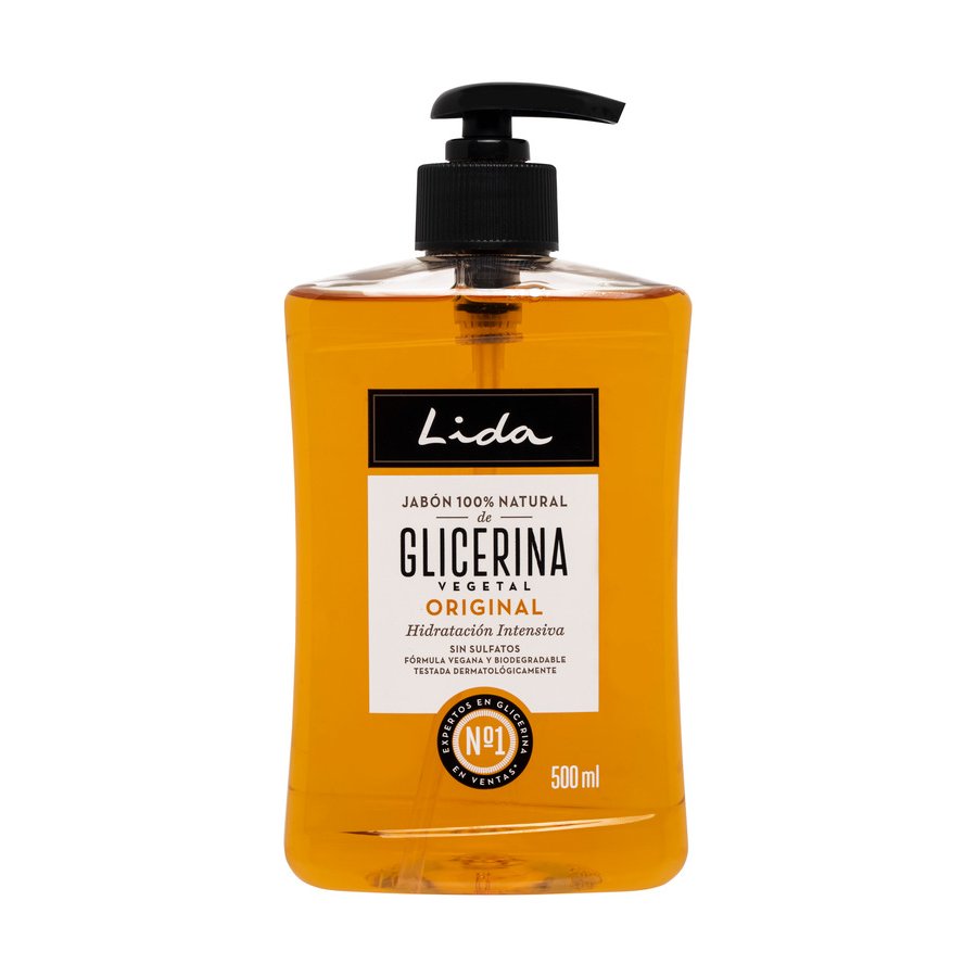 Jabón manos LIDA glicerina dosificador 500 ml