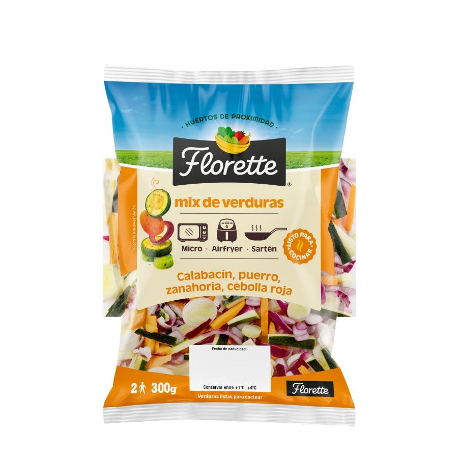 Ensalada mix verduras calabacín FLORETTE bolsa 300 g