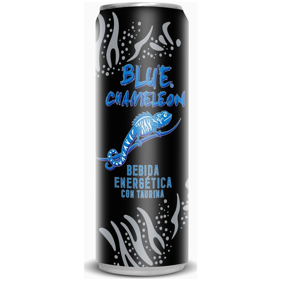 Bebida energética BLUE CHAMELEON lata 50 cl