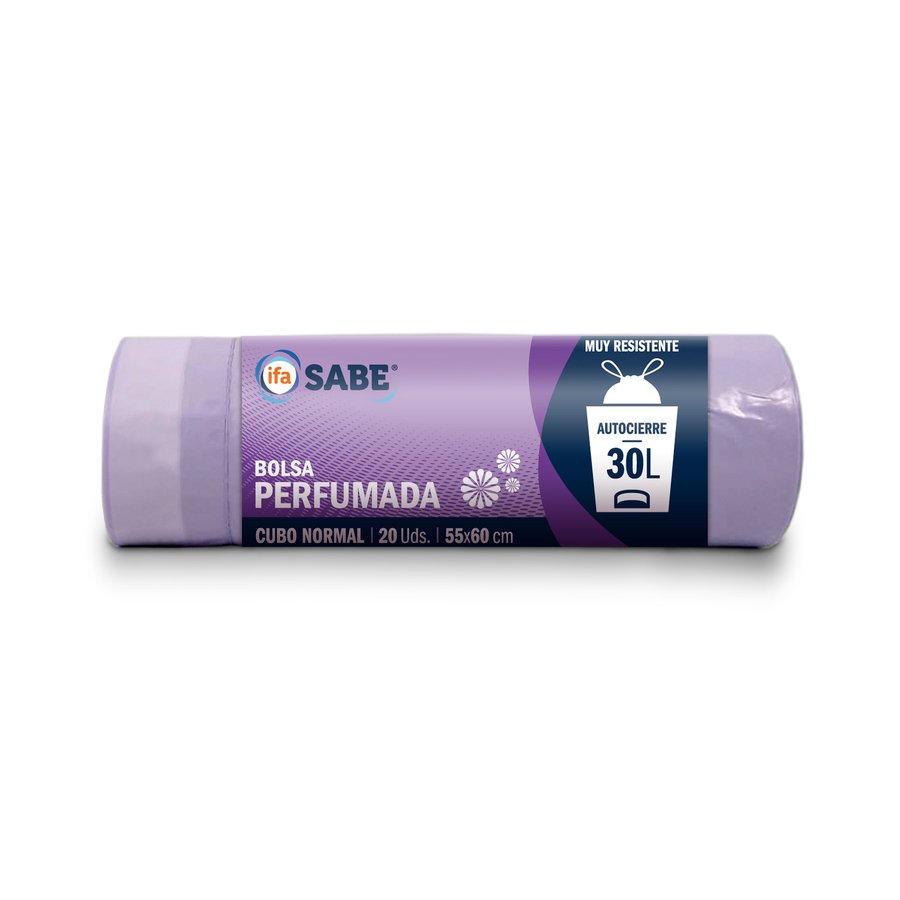 Bolsa basura autocierre 30 l perfumada IFA SABE 20 unidades