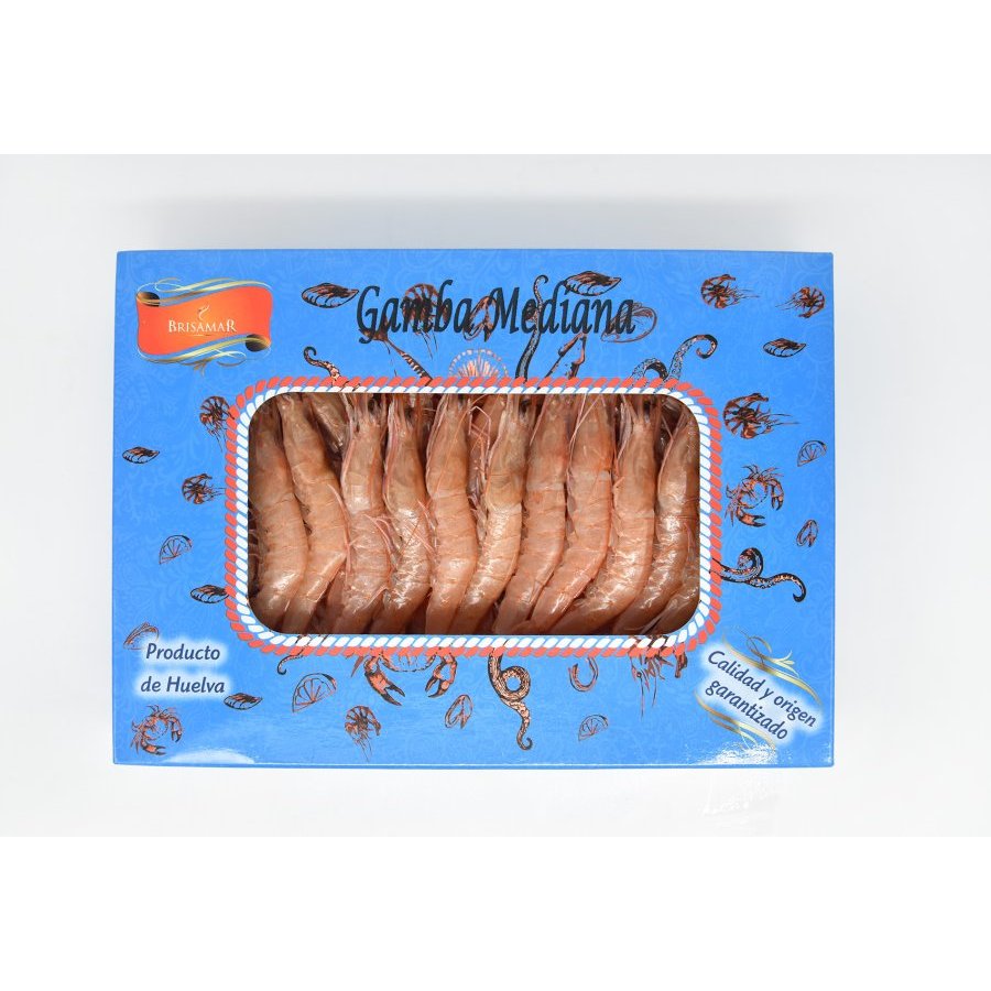 Gamba cruda congelada BRISAMAR 135 piezas/kilo 450 g pn.