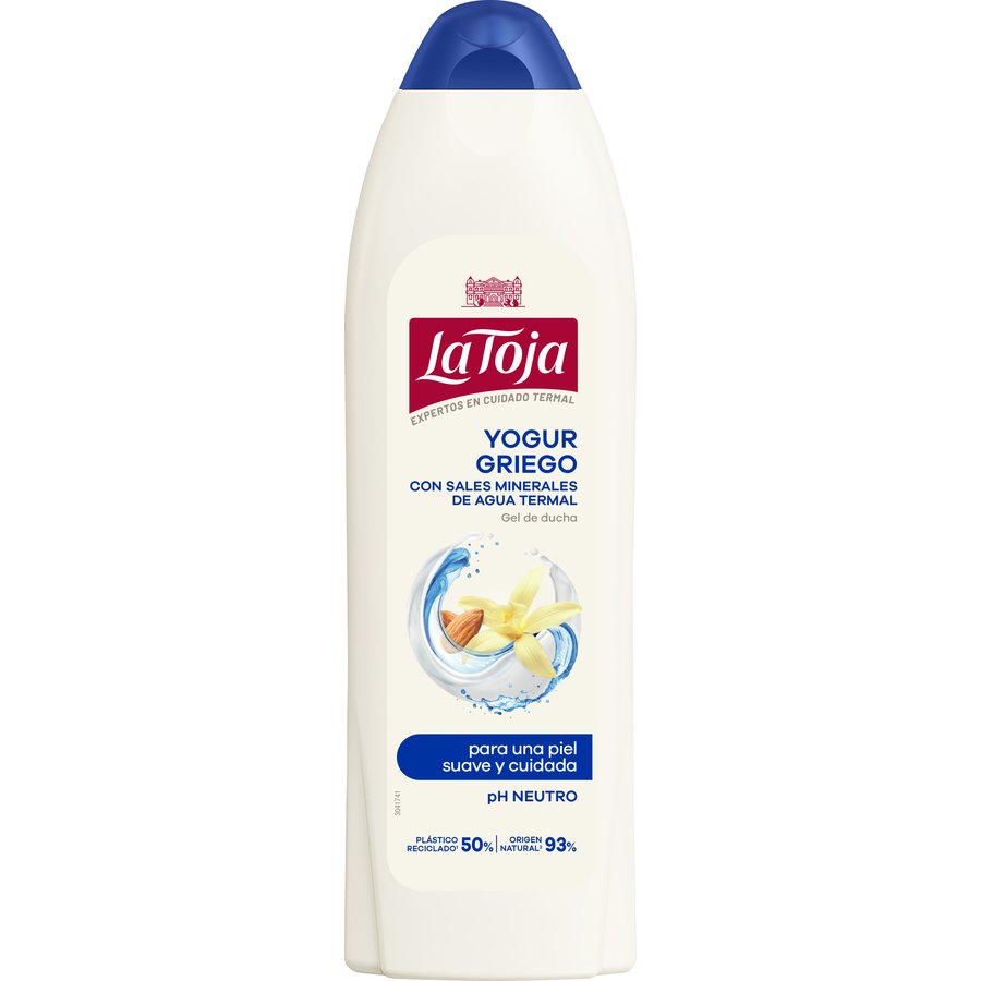 Gel de ducha LA TOJA yoghurt griego 600 ml