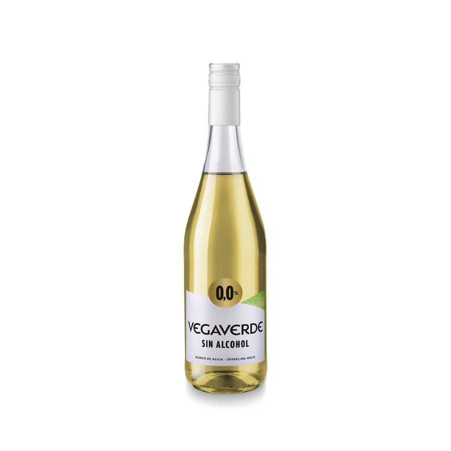Vino blanco VEGAVERDE sin alcohol botella 75 cl