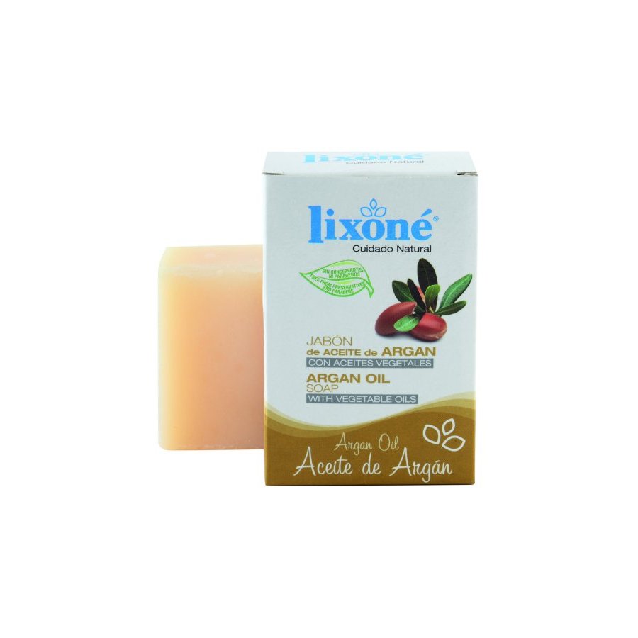 Jabón aceite argán LIXONE elaboración artesanal pastilla 125 g