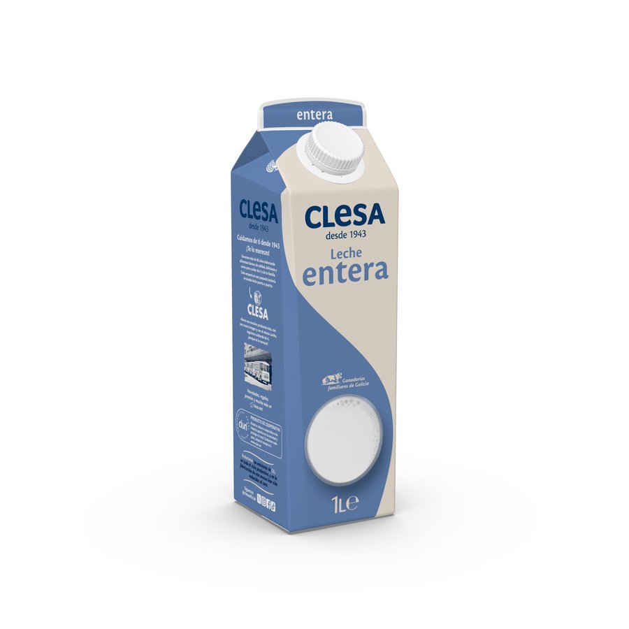 Leche entera CLESA brik 1 l