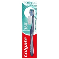 Cepillo dental COLGATE 360 medio con capuchón