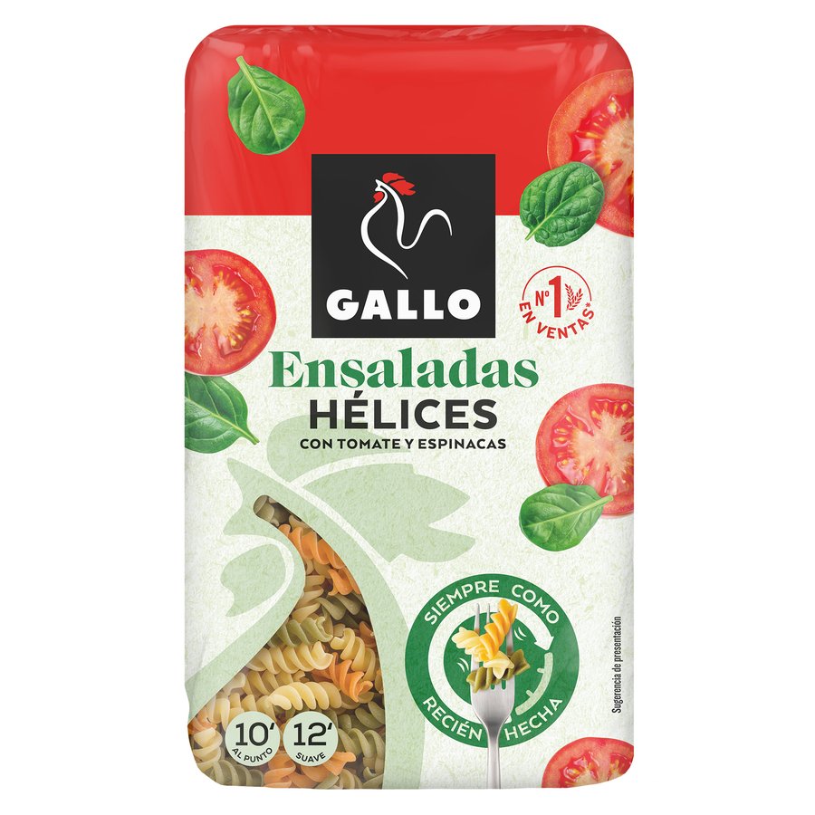 Hélices vegetales GALLO ensaladas 450 g
