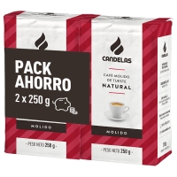 Café moído natural CANDELAS  lote 2 x 250 g