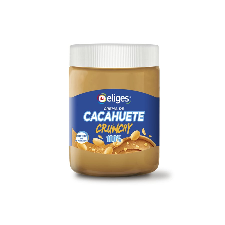 Crema 100% cacahuete IFA ELIGES crunchy 500 g