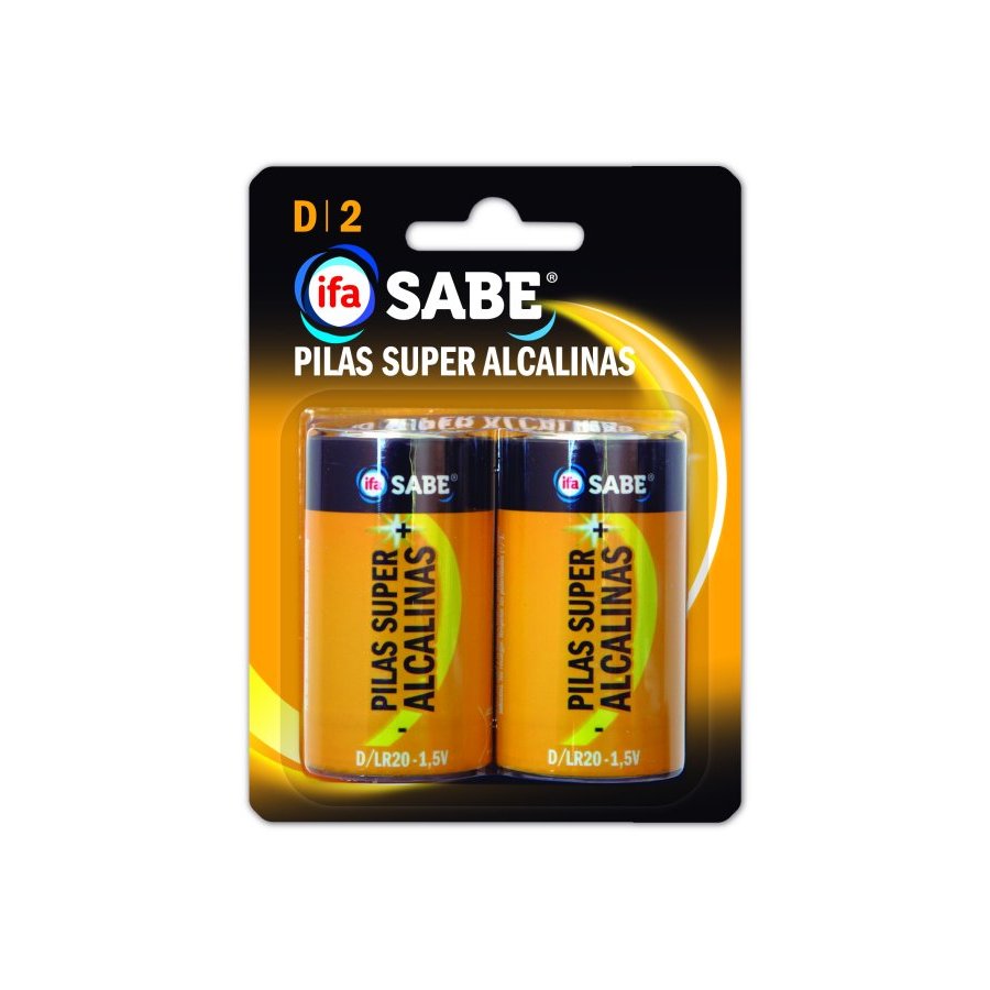 Pilas súper alcalinas IFA SABE D LR20 b/2 unidades