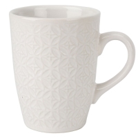 Mug gres 33 cl blanco Matilde