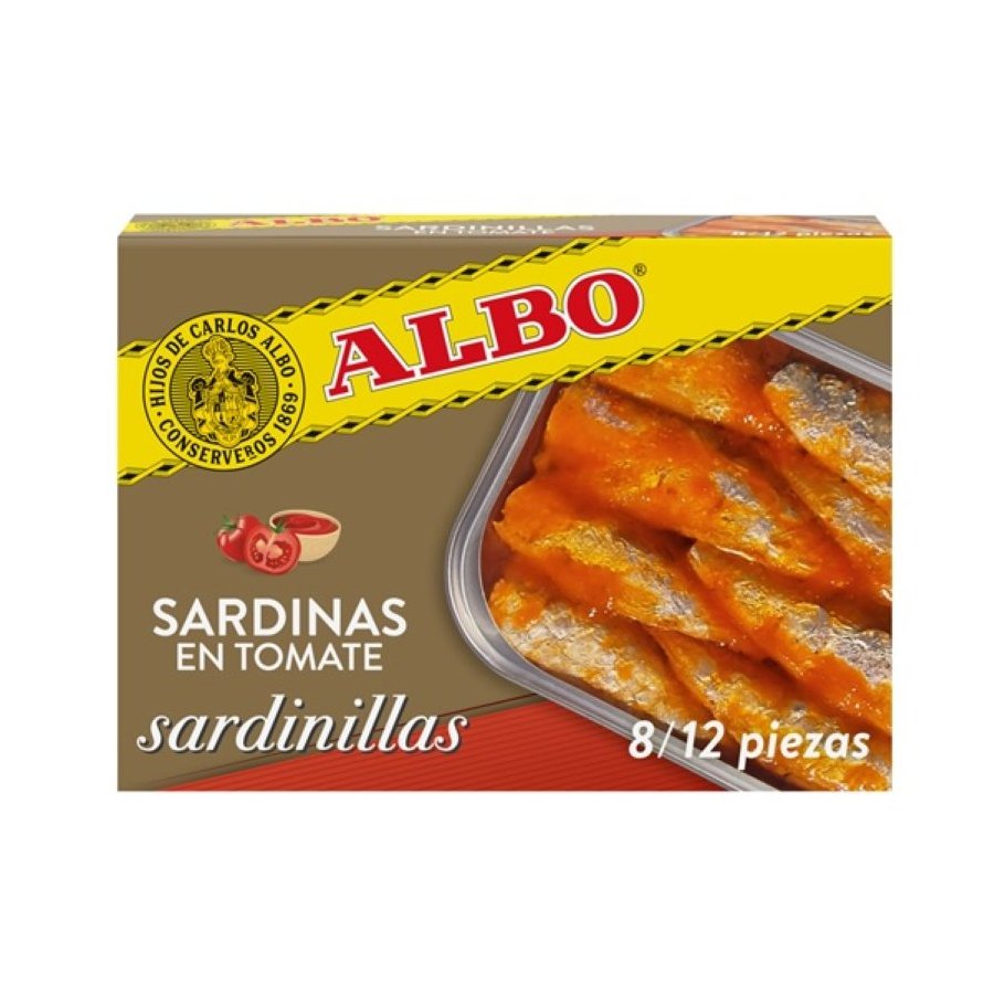 Sardinillas en tomate ALBO 8/12 105 G.PN
