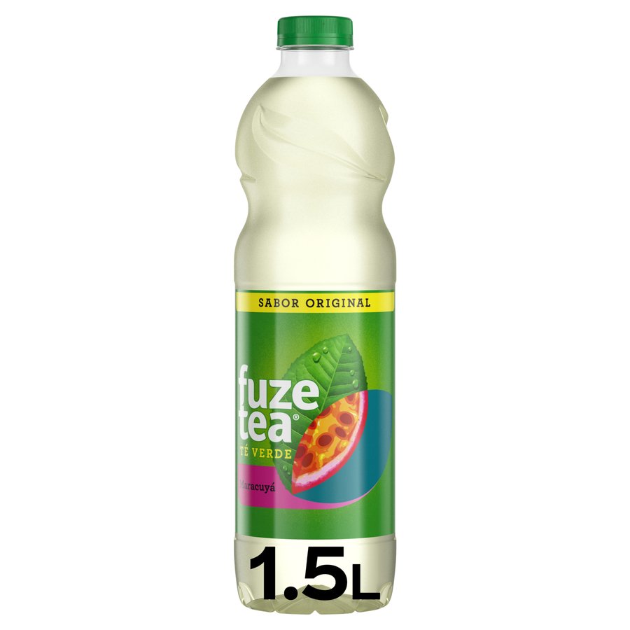 Refresco de té FUZE TEA té verde maracuyá botella 1,5 l
