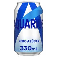 Bebida refrescante AQUARIUS limón Zero lata 33 cl