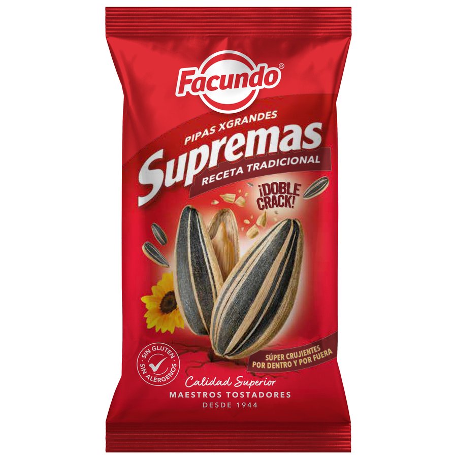 Pipas supremas tostadas FACUNDO bolsa 50g
