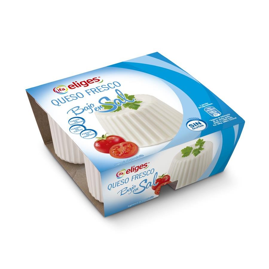 Queso fresco bajo en sal IFA ELIGES 4X62,5 g