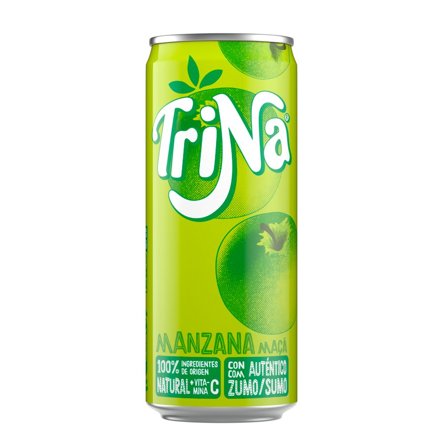 Refresco TRINA manzana lata 33 cl