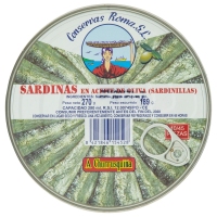 Sardinillas en aceite de oliva A CHURRUSQUIÑA 270 g pn