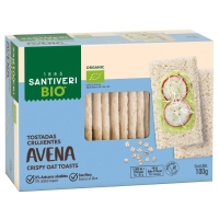 Tostadas crujientes avena SANTIVERI Bio 100 g