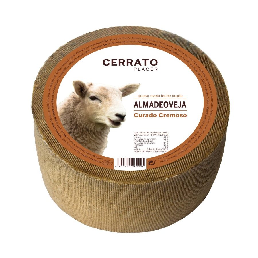 Queso de oveja curado cremoso CERRATO Almadeoveja kilo