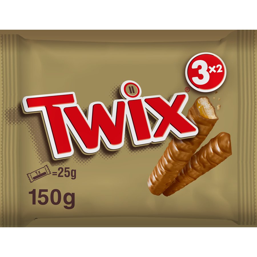 Chocolatina TWIX pack 3 x (2x25 g)