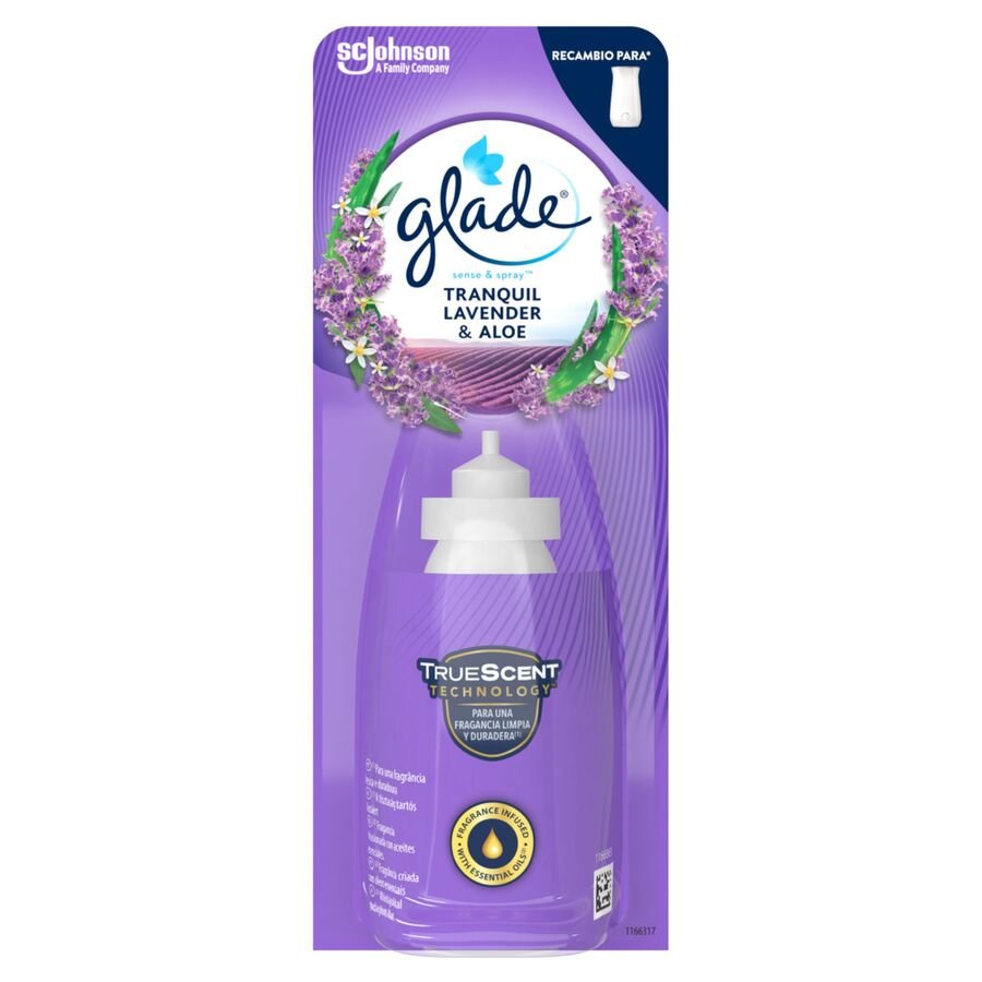 Ambientador pilas GLADE s&s recambio lavanda-áloe
