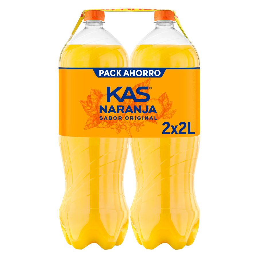 Refresco KAS naranja pet 2x2 l