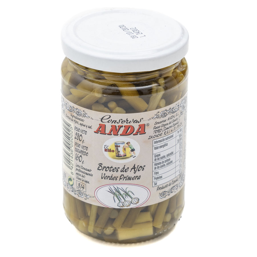 Brotes de ajos verdes ANDA 160 g pne.