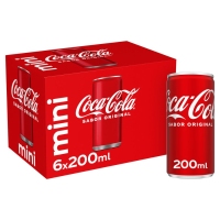 Refresco COCA-COLA normal lata pack 6x20 cl