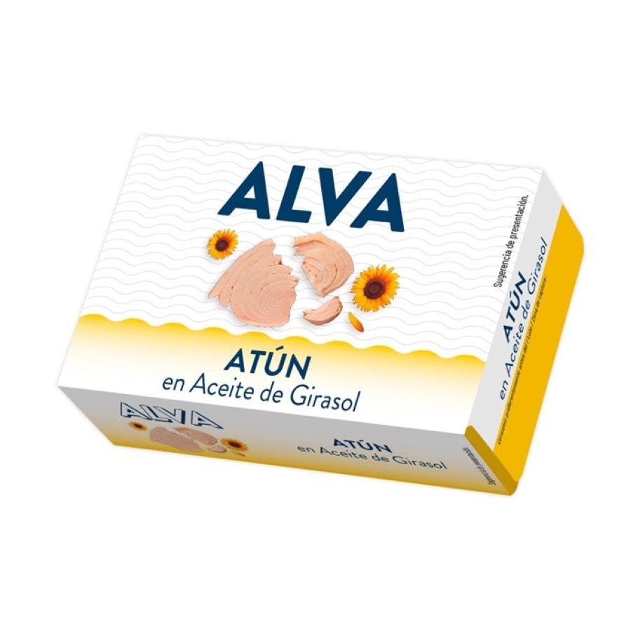 Atún en aceite de girasol ALVA 190 g pn.